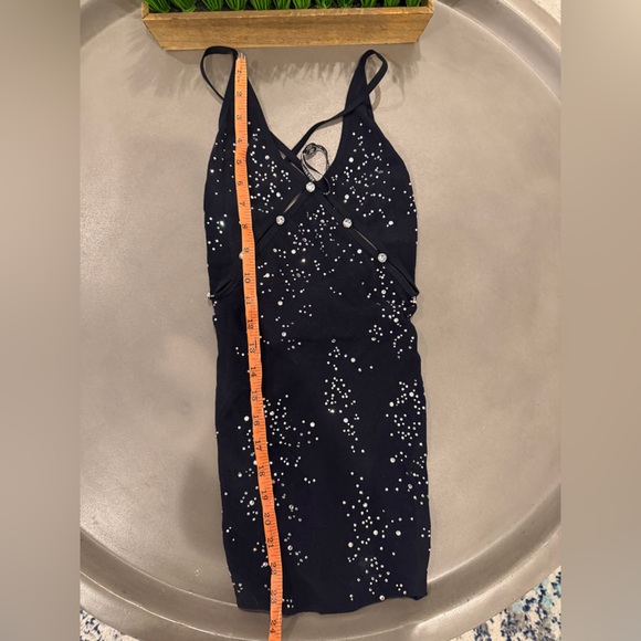 White Fox Boutique Black Sparkle Mini Dress NWT - Picture 4 of 7